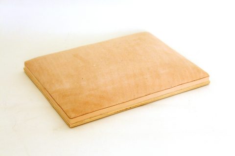 Cushion in Wood and Sheepskin