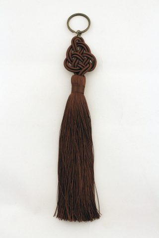 String keychain with tassel