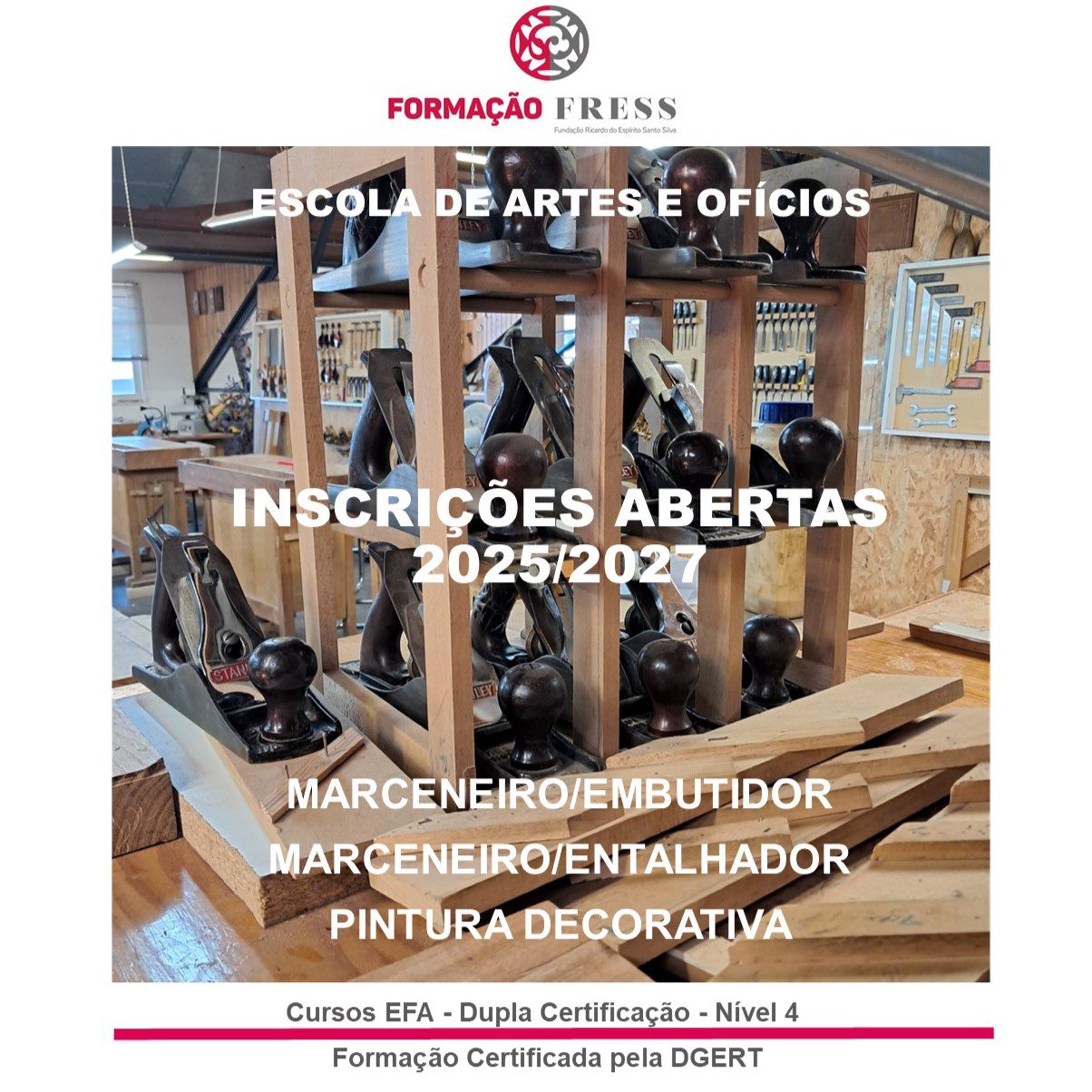 Escola de Artes e Ofícios – Inscrições Abertas