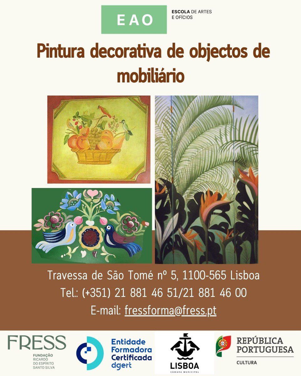 EAO – Escola de Artes e Ofícios – Inscrições Abertas